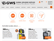 Tablet Screenshot of globalweldingsupplies.co.nz